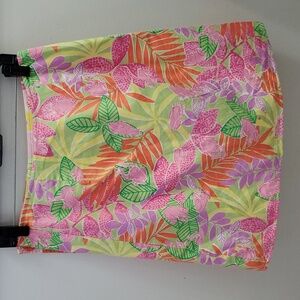 Vintage Lilly Pulitzer True Wrap Reversible Skirt Size 4 Frog Print